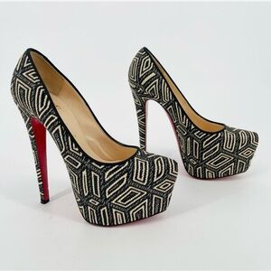 Christian Louboutin Panama
Geometrico Daffodile Platform Pump